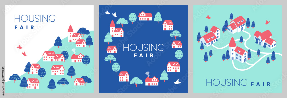 Housing event banner set Housing event banner set