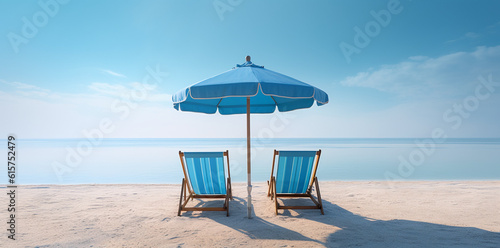 beach chairs and umbrella © PHdJ