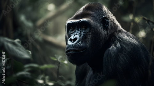 Gorillas: Guardians of the Tropical Forests. Generative AI © PIRMYN
