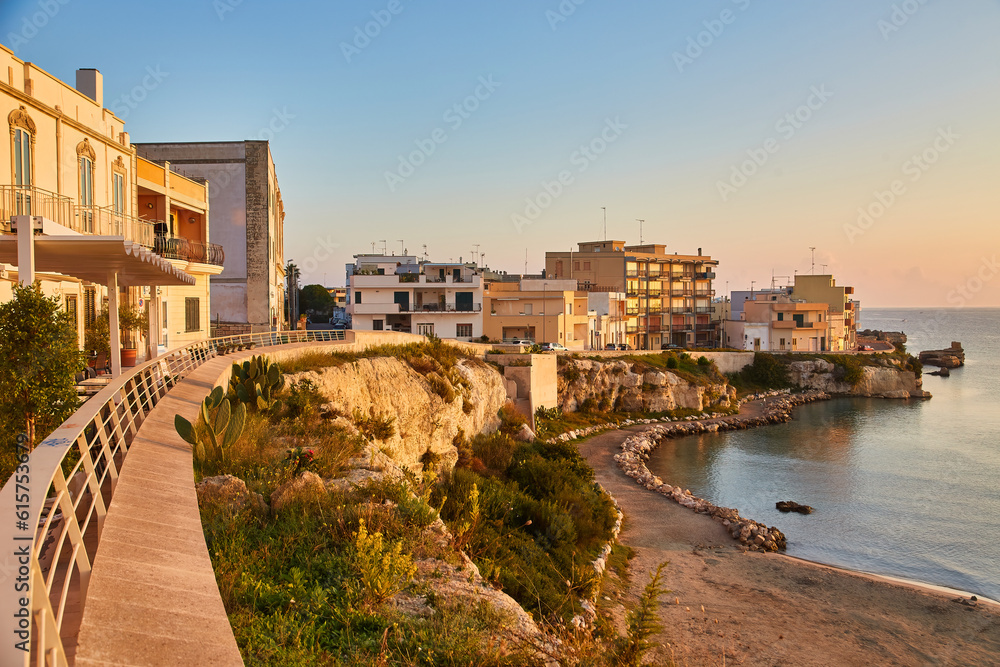 view of Otranto at sunset, Italy