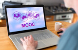 Mooc concept on a laptop