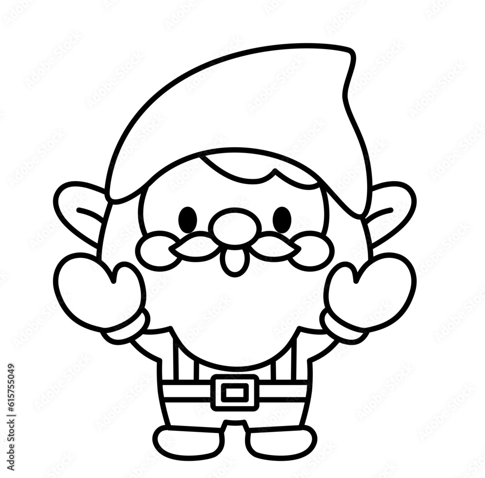 Cute kawaii gnome garden cartoon outline icon
Cute kawaii gnome garden cartoon outline icon