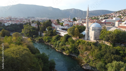 Mostar, Bosnia and Herzegovina. Aerial view.