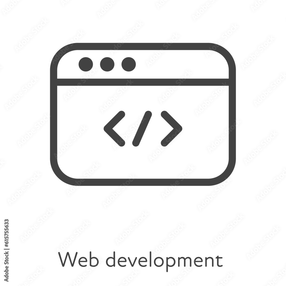 Outline style ui icons hard skill collection. Technical and IT. Vector black linear icon illustration. Webpage web development symbol isolated on white background. Design element Outline style ui icons hard skill collection. Technical and IT. Vector black linear icon illustration. Webpage web development symbol isolated on white background. Design element