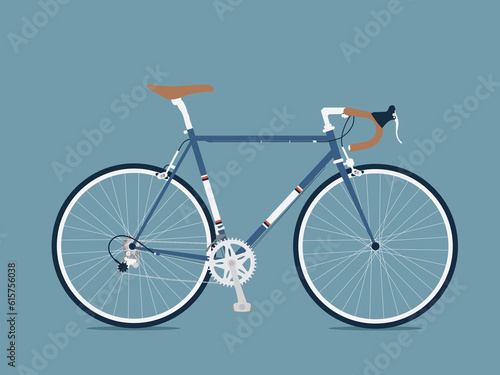 Retro Road Bike Dark Blue