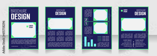 Ecology protection blank brochure design. Template set with copy space for text. Premade corporate reports collection. Editable 4 paper pages. Smooch Sans Light, Bold, Arial Regular fonts used