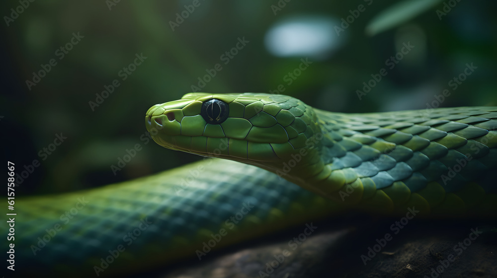 The Green Mamba of the Tropical Forest. Generative AI The Green Mamba of the Tropical Forest. Generative AI