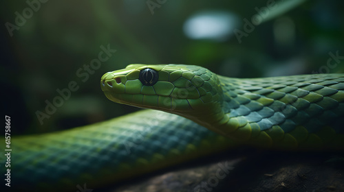 The Green Mamba of the Tropical Forest. Generative AI