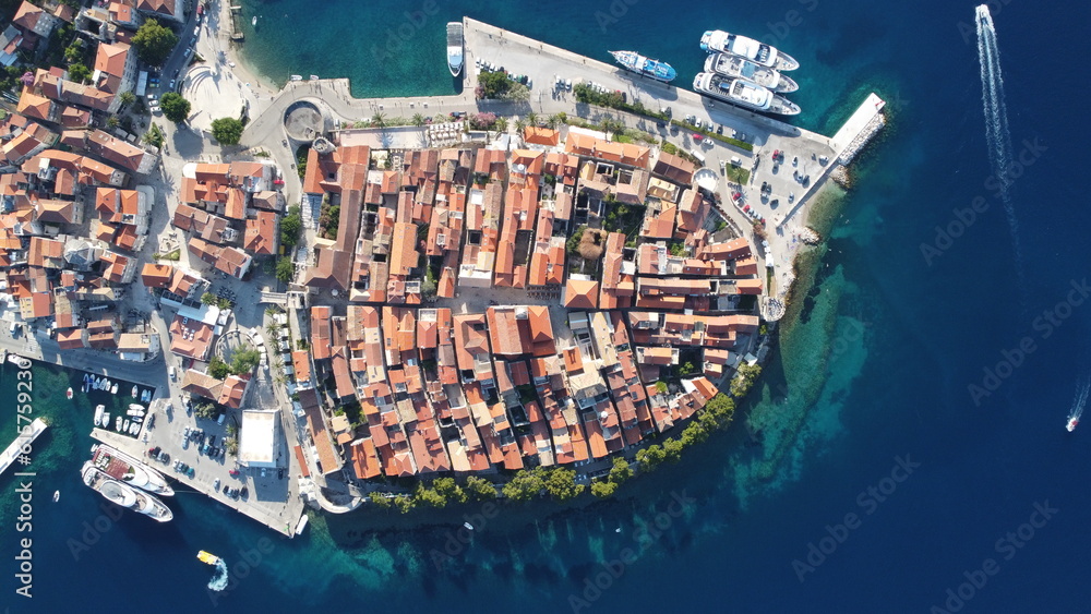 Korcula, Croatia. Aerial view.