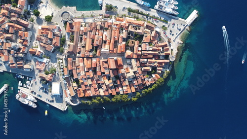 Korcula, Croatia. Aerial view.