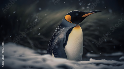 King Penguins in the Snowy Kingdom, Generative AI