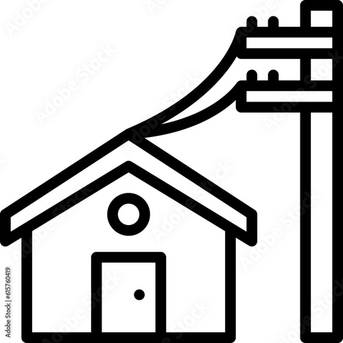 electricity line icon