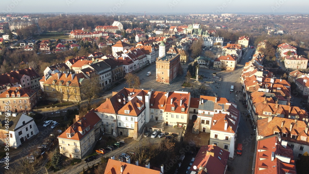 Sandomierz, Poland. Aerial view.