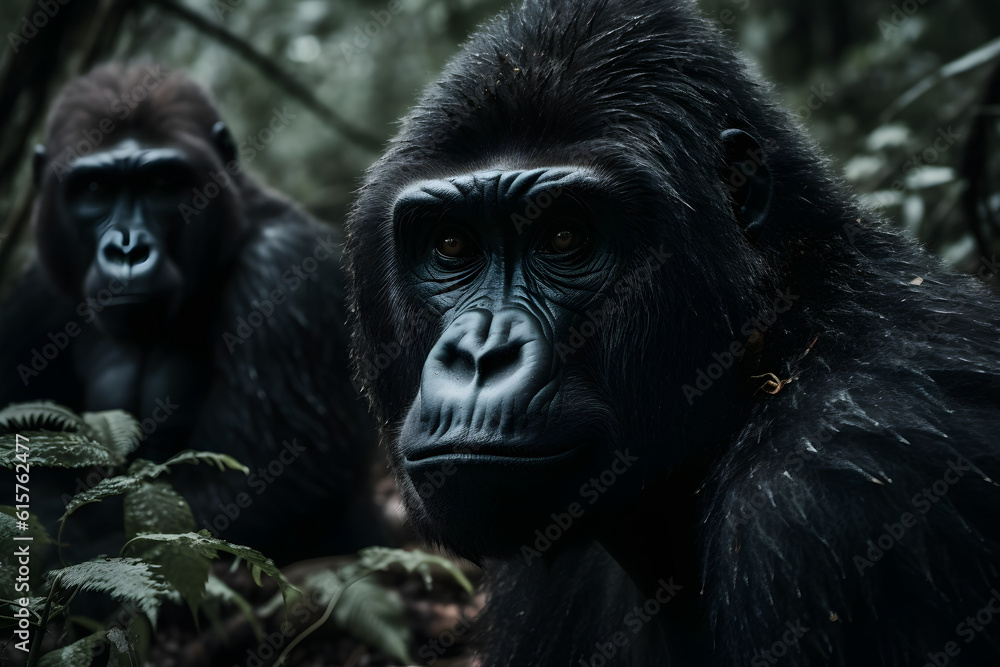 Gorillas in their Natural Habitat. Generative AI Gorillas in their Natural Habitat. Generative AI