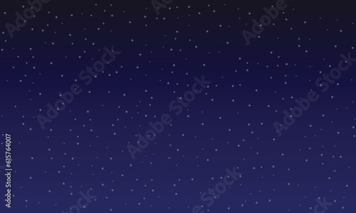 Night sky with stars and galaxy in outer space ilustration.