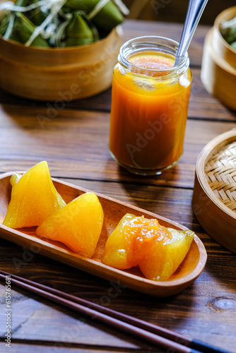 zongzhi, kicang in bamboo basket
 photo