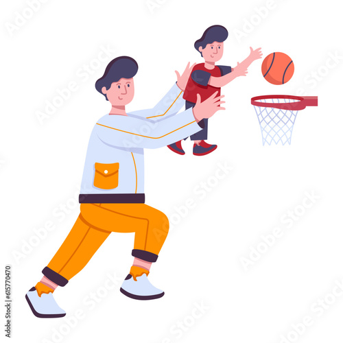 Playing Basketball 
