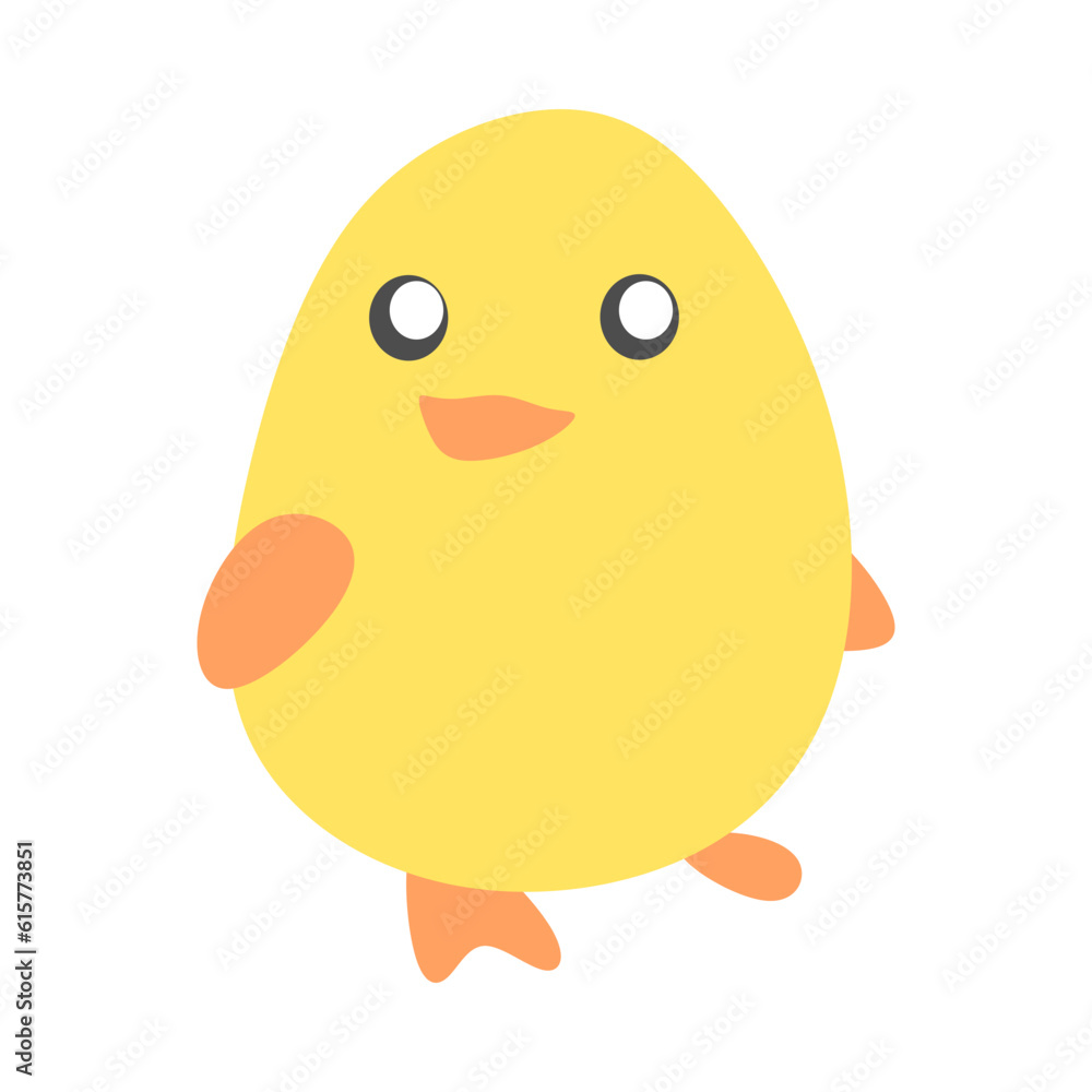 cute little chicken in cartoon style. isolated on white background. suitable for children's book illustration, print, sticker, etc. flat vector. cute little chicken in cartoon style. isolated on white background. suitable for children's book illustration, print, sticker, etc. flat vector.