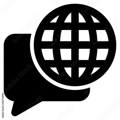 Translate icon and language selection