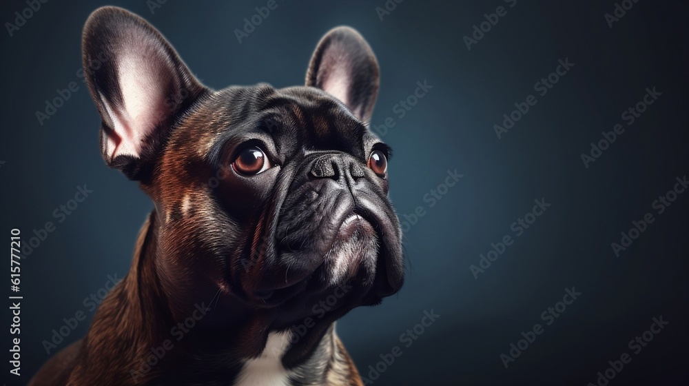 Adorable Dog Closeup Photorealistic Ultra Sharp. Generative AI