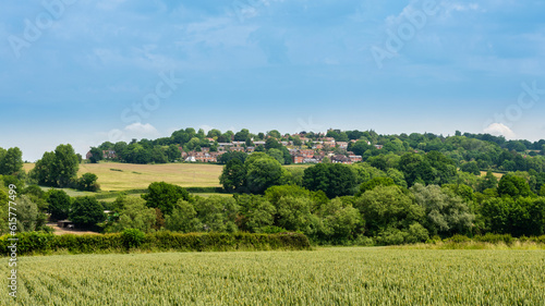 The lovely town of Goudhurst, sitting on top of a hill in the Weald of Kent, England
