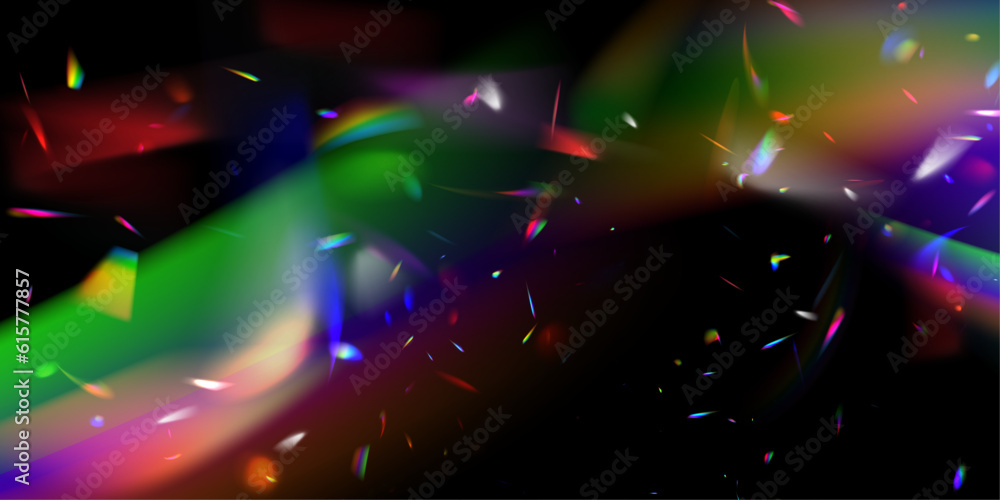 Photo & Art Print A cluster of colors, bright rays of the spectrum ...