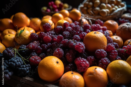 closed-up mix of fruits