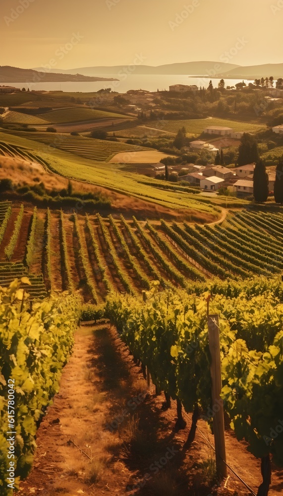 photography of a landscape involving vineyards