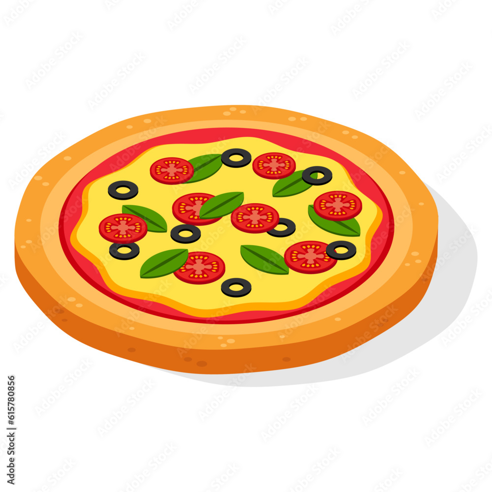 Margherita pizza 3D Margherita pizza 3D