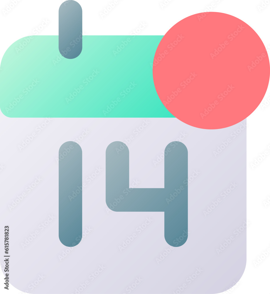 Calendar reminder pixel perfect flat gradient two-color ui icon. Event date. Business organizer. Simple filled pictogram. GUI, UX design for mobile application. Vector isolated RGB illustration Calendar reminder pixel perfect flat gradient two-color ui icon. Event date. Business organizer. Simple filled pictogram. GUI, UX design for mobile application. Vector isolated RGB illustration