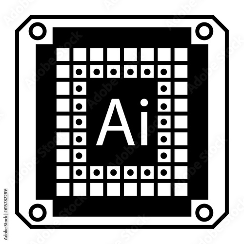 Computer chip icon.