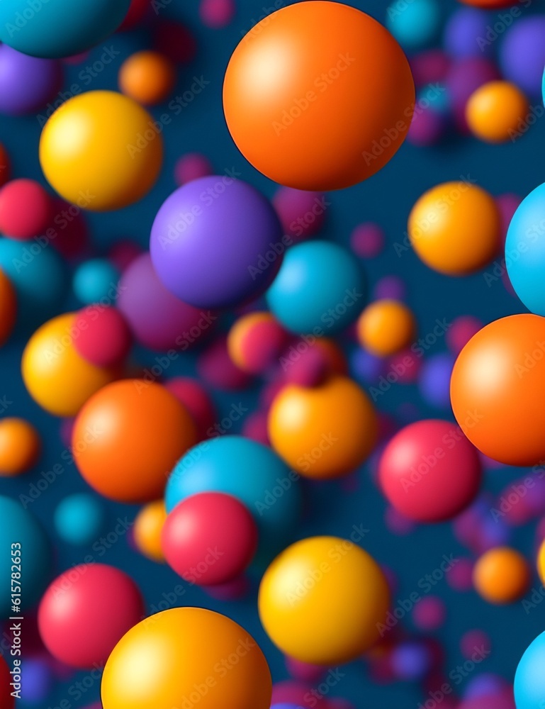 colorful Ball background - Generated Ai colorful Ball background - Generated Ai