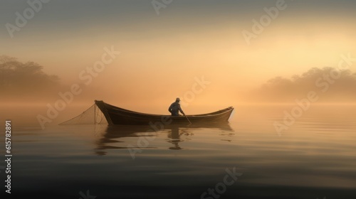 boat at sunset © Aqib