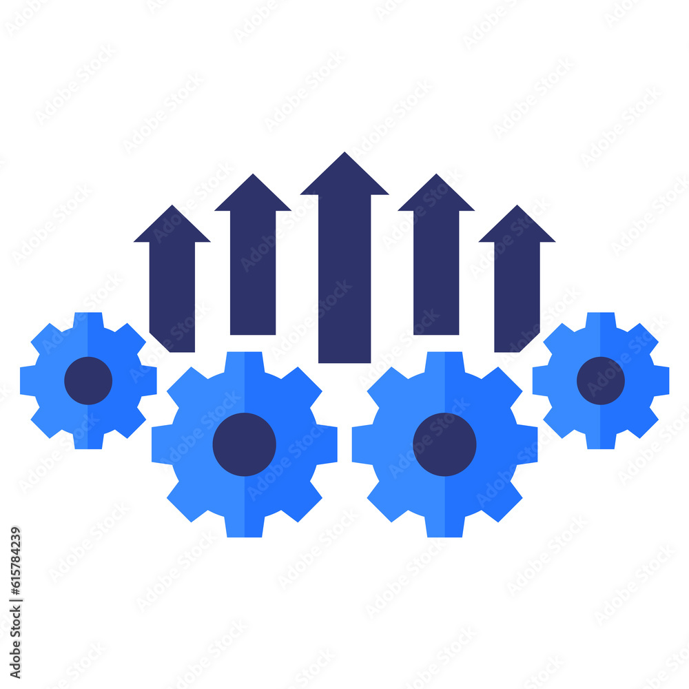 Operational excellence icon, flat Operational excellence icon, flat