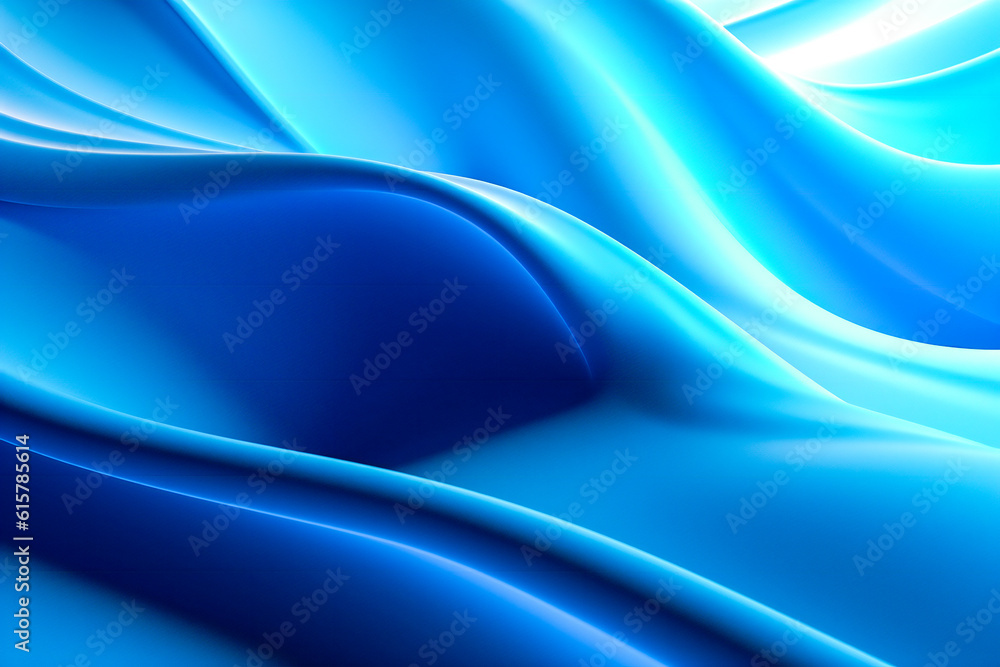 Obraz premium Abstract blue and white wavy background
