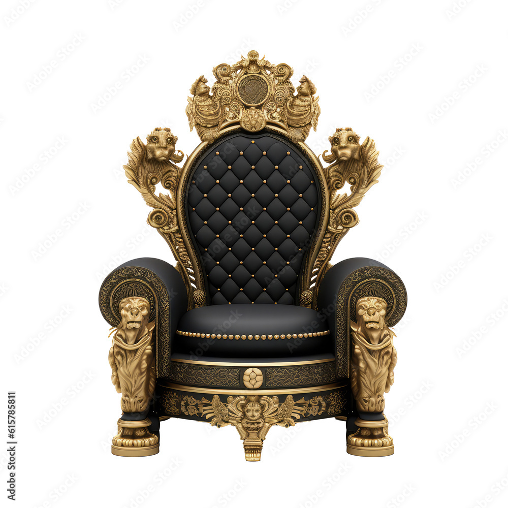 luxury throne isolated on white luxury throne isolated on white