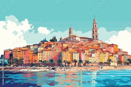 panorama of the town
