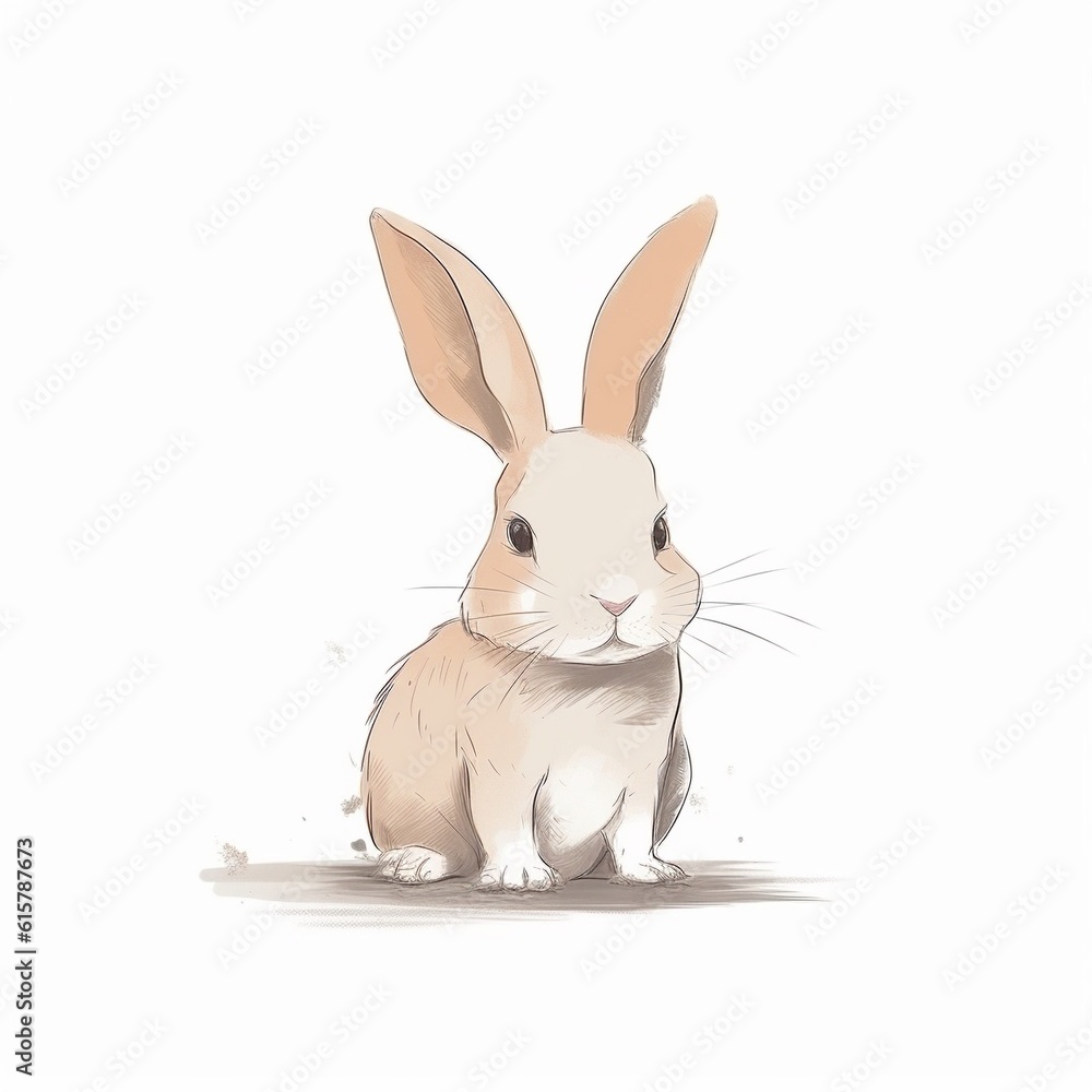 Obraz premium かわいいウサギ