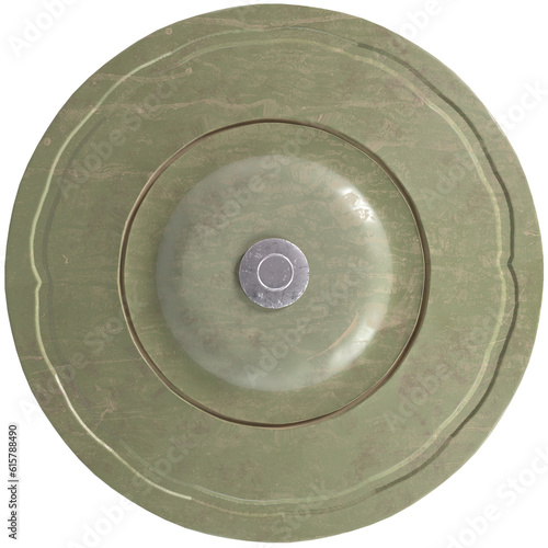 Land Mine isolated on transparent