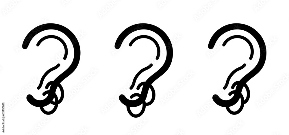 Cartoon ear circle piercing icon or logo. Piercing earring doodle icon. Kind of rings for piercing. jewelry and accessory, pierced ear sign. Pierced ears set, pierced and plugged ear with earrings. Cartoon ear circle piercing icon or logo. Piercing earring doodle icon. Kind of rings for piercing. jewelry and accessory, pierced ear sign. Pierced ears set, pierced and plugged ear with earrings.