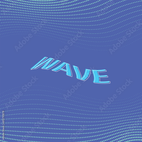 wave effect material with blue theme