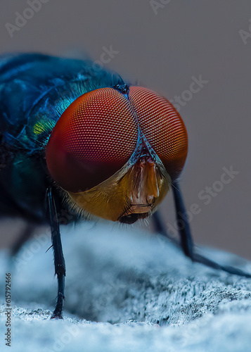 Blue Bottle Fly Close Up photo