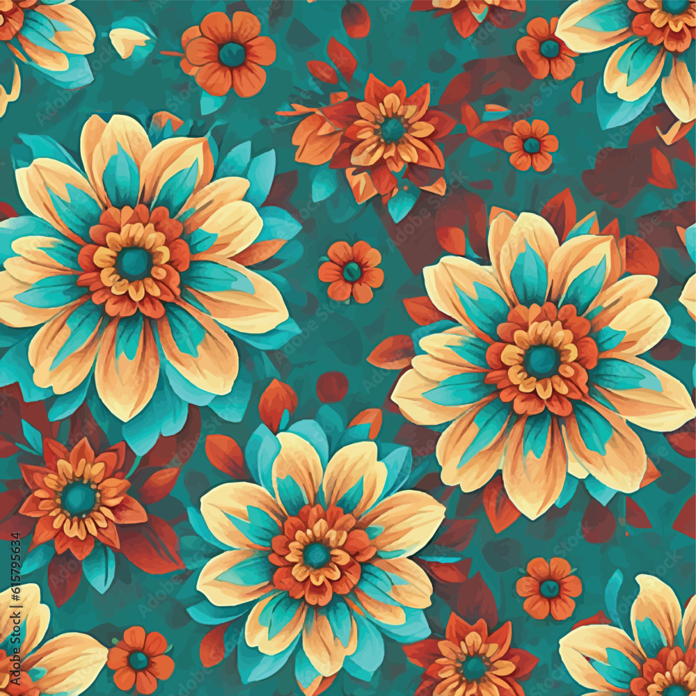 digital sublimation seamless pattern