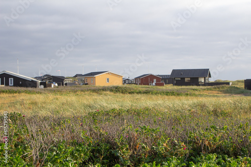 The beautiful Lønstrup village at the Danish Western Coast