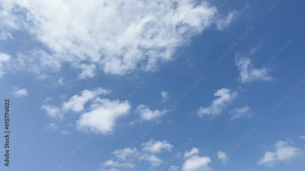 Blue cloudy sky texture. Natural sky composition Blue cloudy sky texture. Natural sky composition