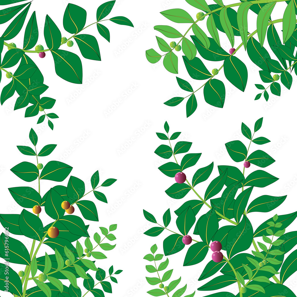 green tree leafs flower green tree leafs flower