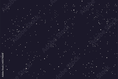 Starry night sky, stars background, backdrop, texture. Hand drawn flat style vector illustration. Space, cosmic design element. Cosmos, galaxy, astronomy, astrology universe wallpaper
