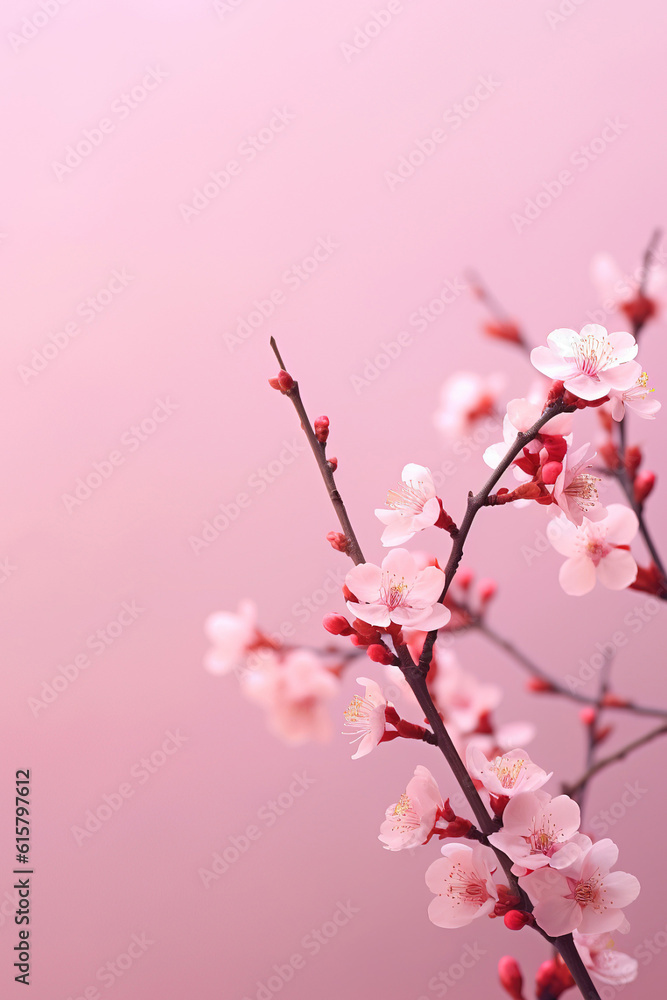 Beautiful blooming branch of cherry sky background with sapce for text Beautiful blooming branch of cherry sky background with sapce for text