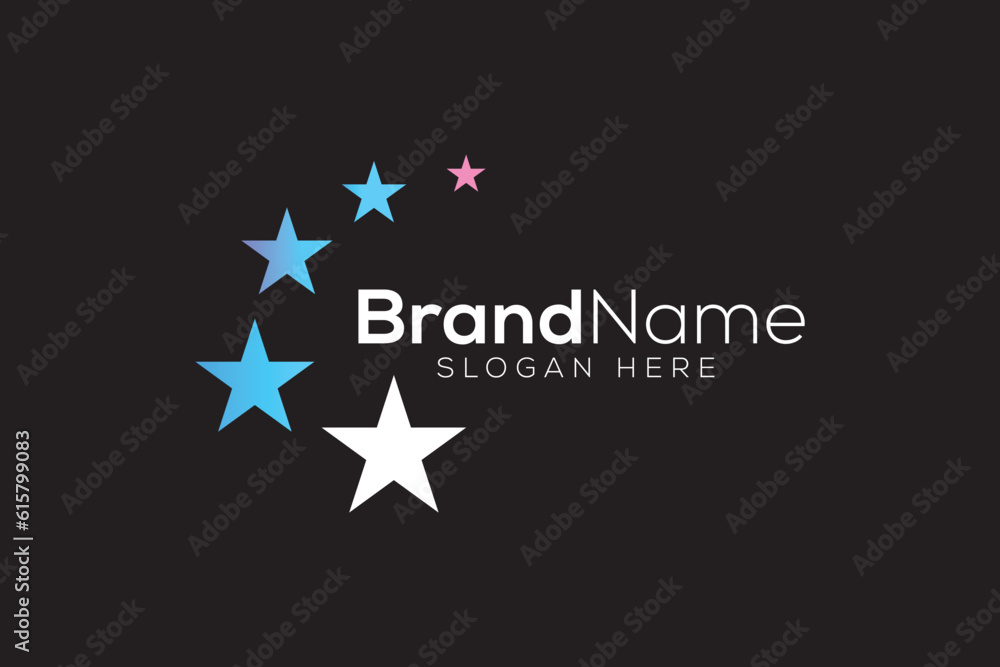 Luxurious Star logo design template Luxurious Star logo design template