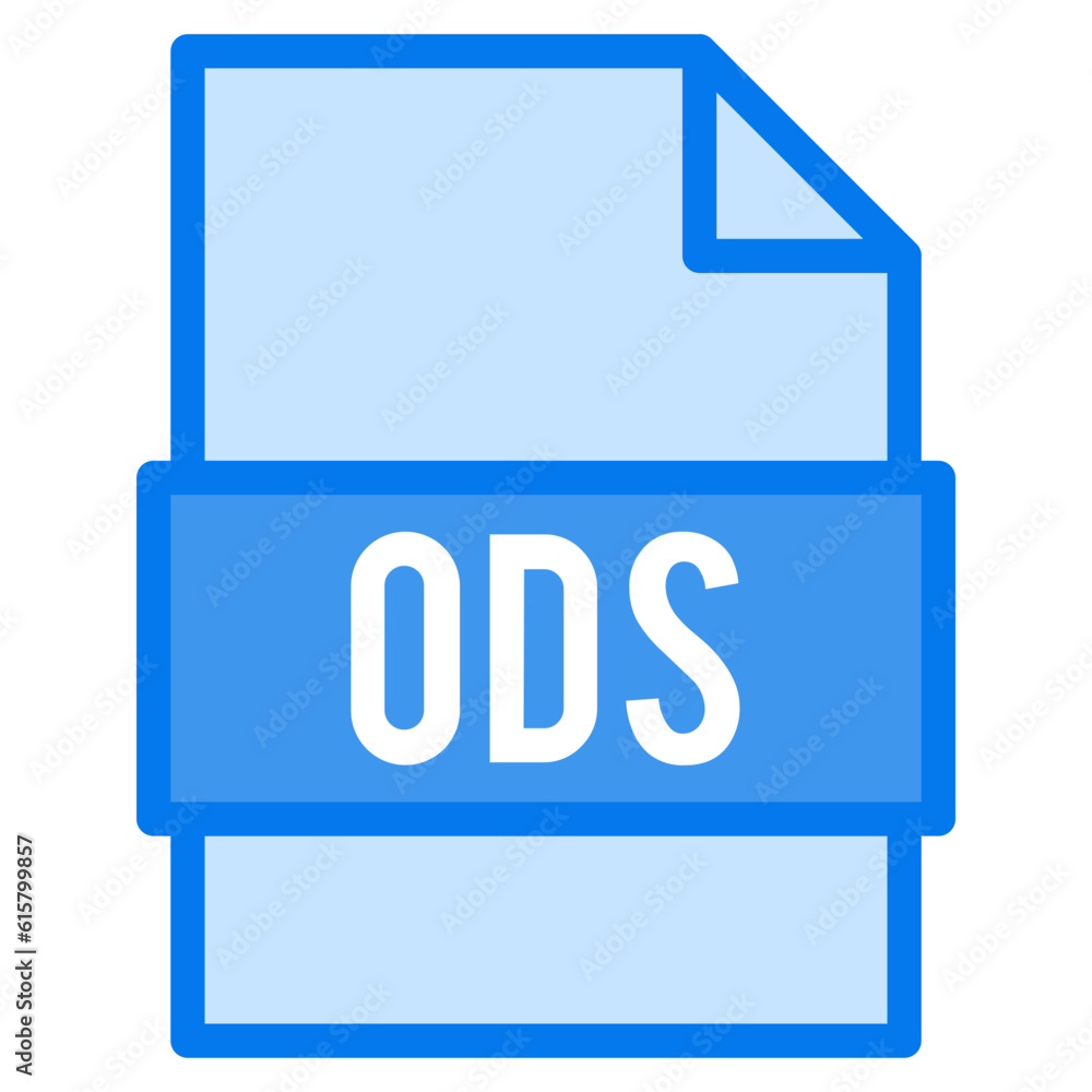 ODS file format extension icon ODS file format extension icon